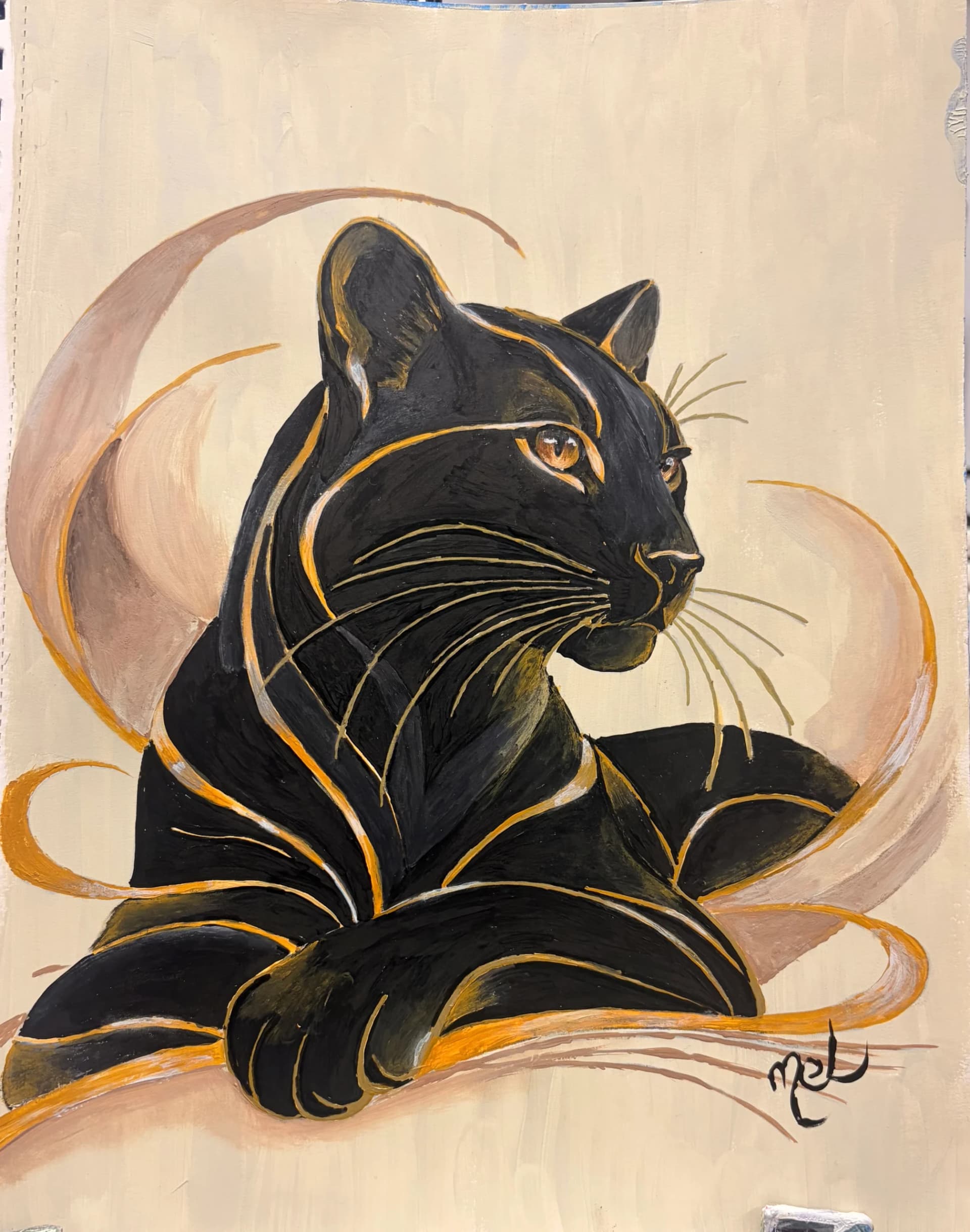 Artwork: Panthère noire stylisée