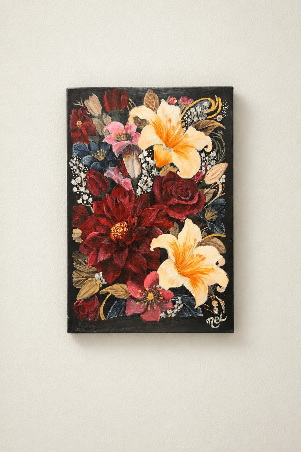 Œuvre : Bouquet de fleurs éclatantes