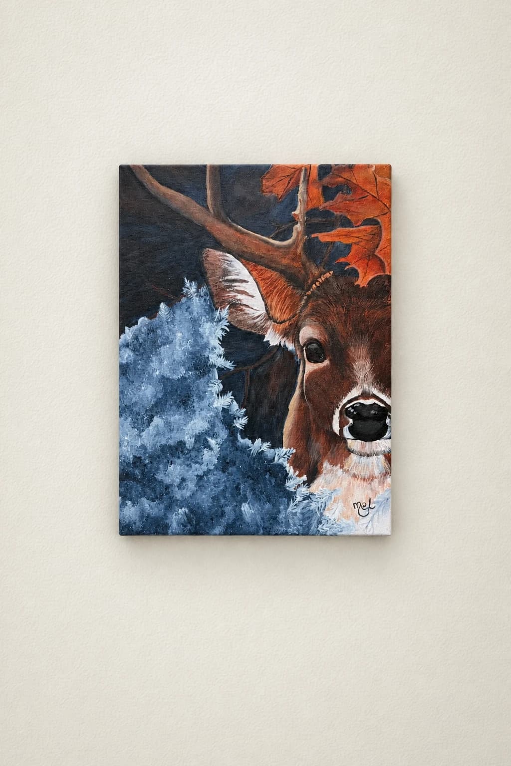 Artwork: Regard de cerf en automne